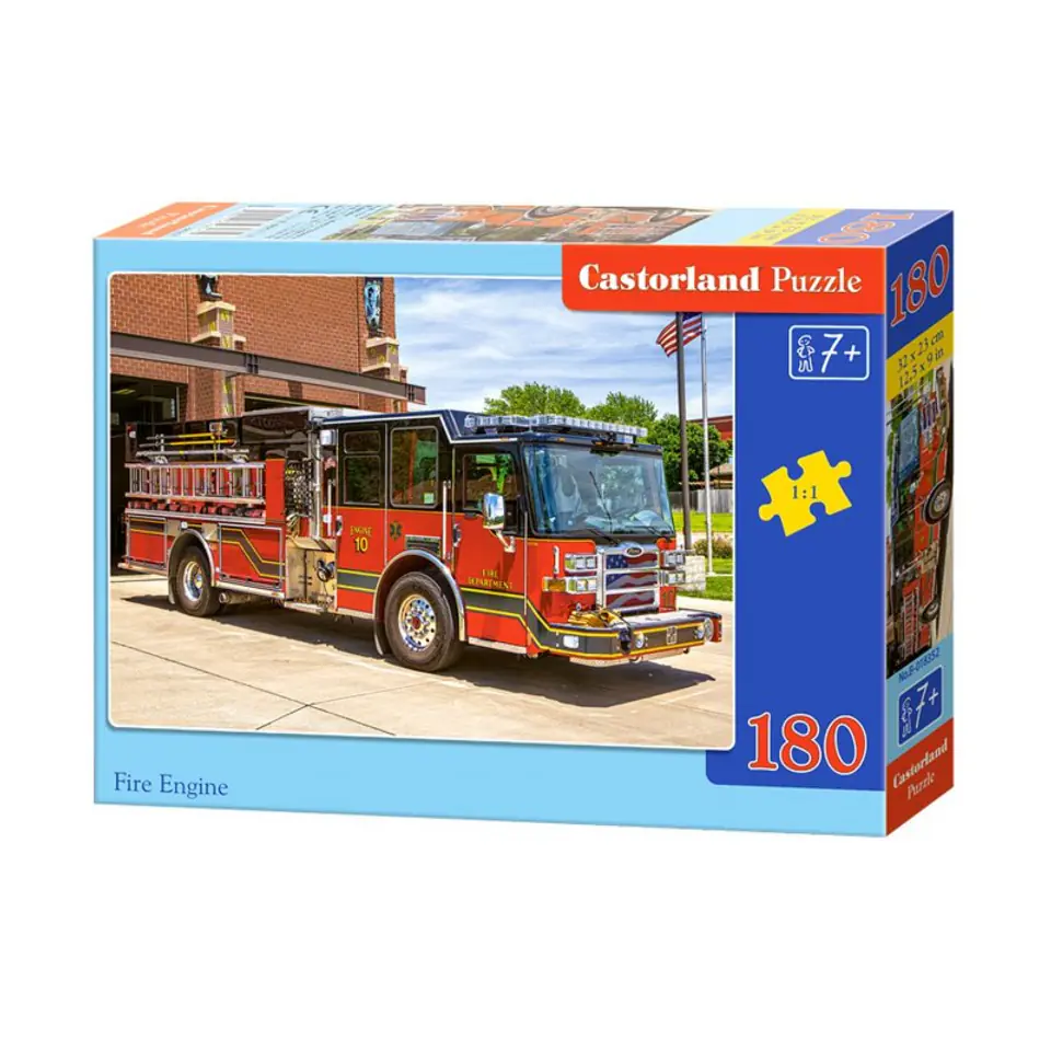 ⁨Puzzle 180 el. fire engine⁩ w sklepie Wasserman.eu