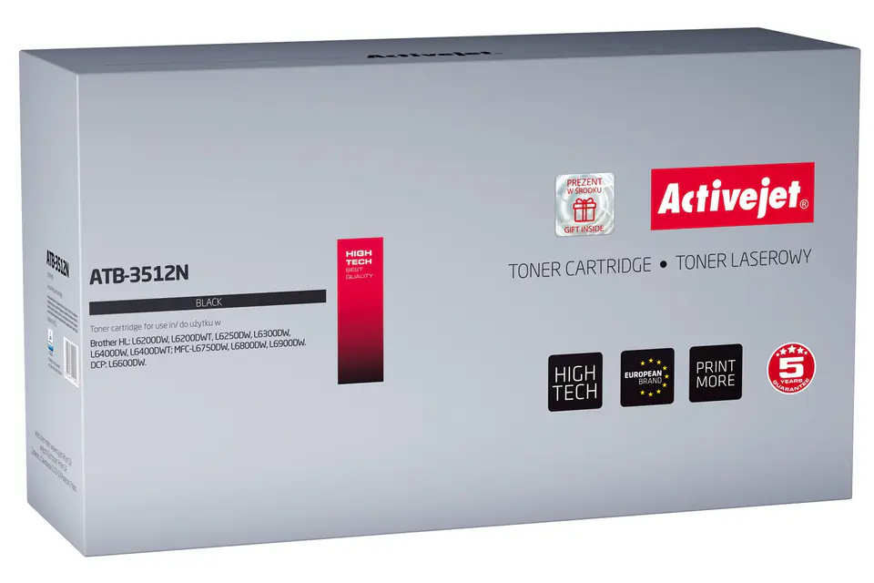 ⁨Activejet ATB-3512N toner (replacement for Brother TN-3512; Supreme; 12000 pages; black)⁩ at Wasserman.eu