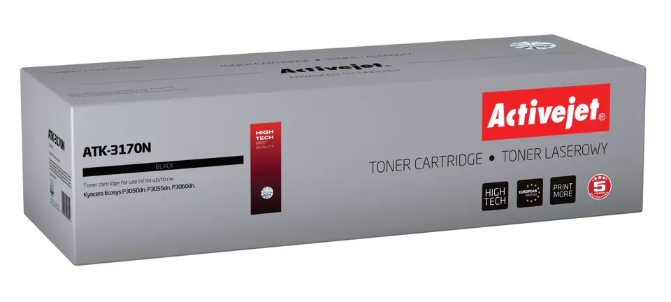 ⁨Toner Activejet ATK-3170N (zamiennik Kyocera TK-3170; Supreme; 15500 stron; czarny)⁩ w sklepie Wasserman.eu