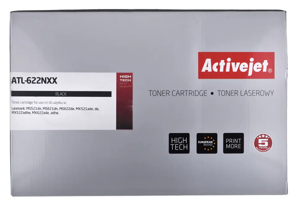 ⁨Activejet ATL-622NXX Toner Cartridge (replacement for Lexmark 56 Series, Supreme; 25000 pages; black)⁩ at Wasserman.eu