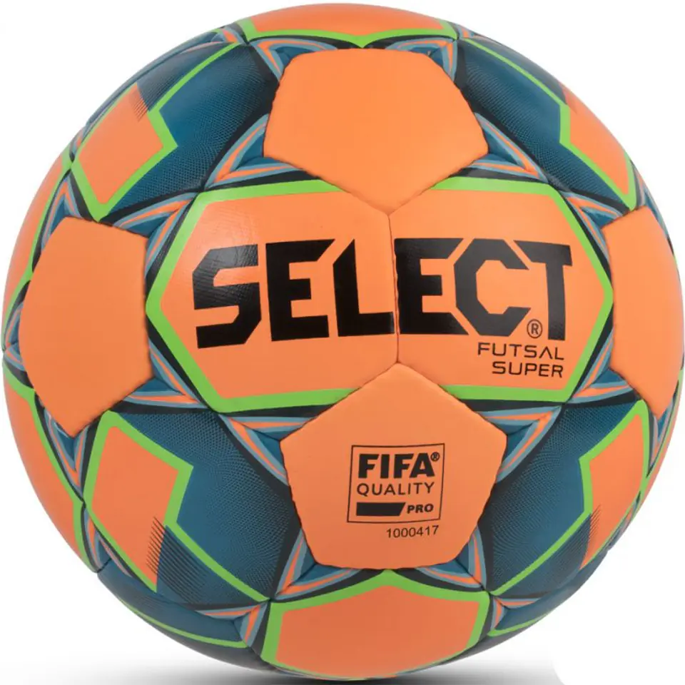 ⁨Piłka Nożna Select Futsal Super FIFA 2018 (kolor Pomarańczowy, rozmiar 4)⁩ w sklepie Wasserman.eu