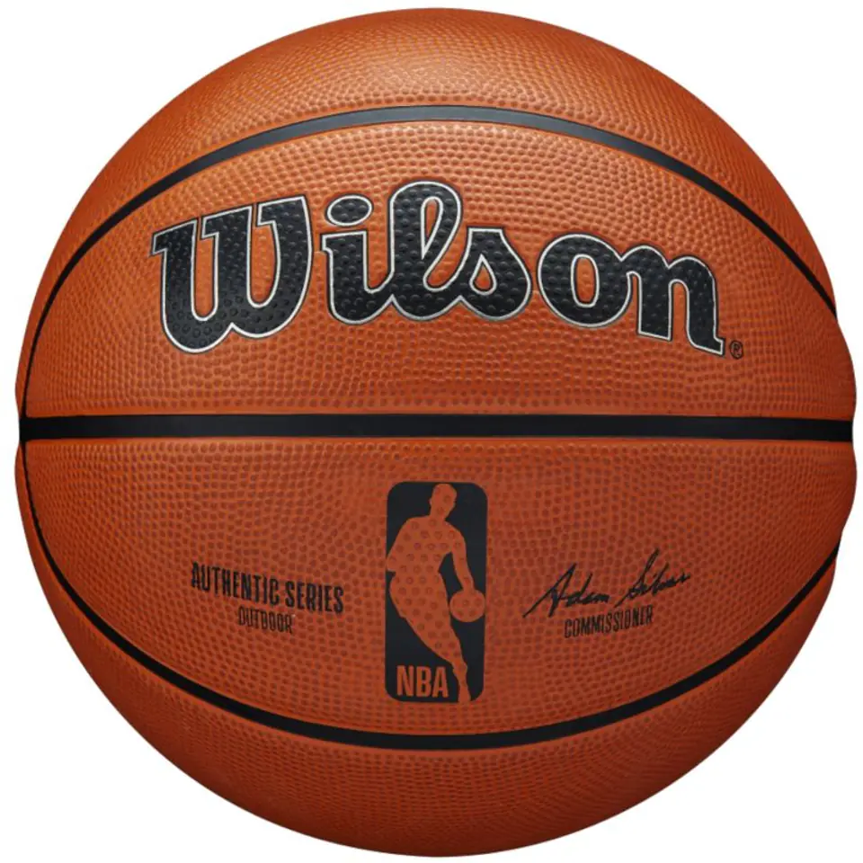 ⁨Piłka do koszykówki Wilson NBA Authentic Series Outdoor Ball (kolor Pomarańczowy, rozmiar 5)⁩ w sklepie Wasserman.eu