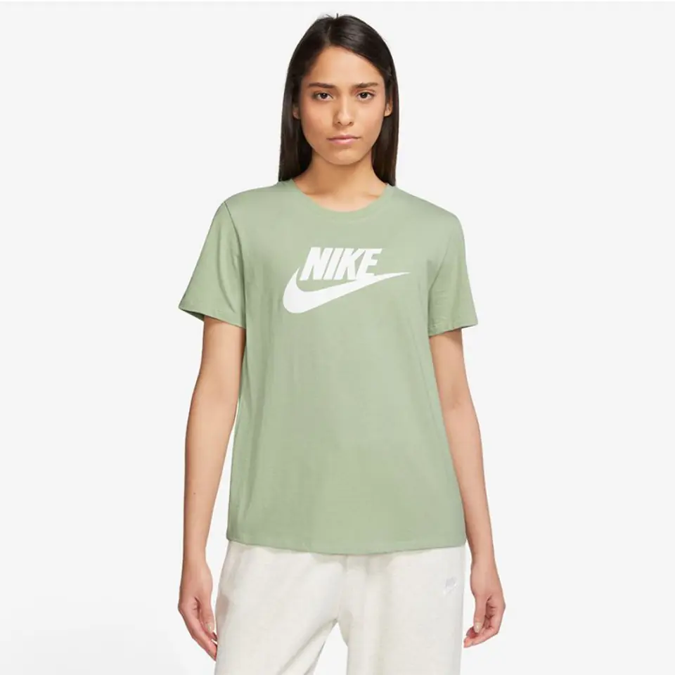 ⁨Koszulka Nike Sportswear Essentials W DX7906 (kolor Zielony, rozmiar L)⁩ w sklepie Wasserman.eu