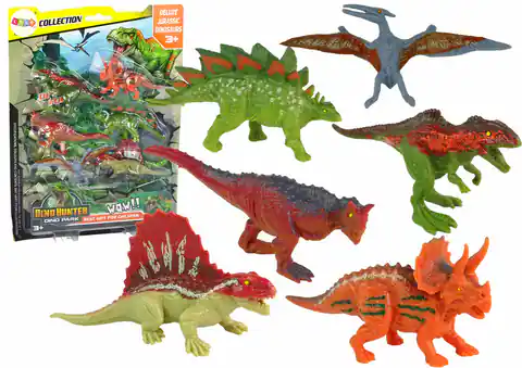⁨Zestaw Figurki Dinozaury 6 sztuk Kolorowe⁩ w sklepie Wasserman.eu