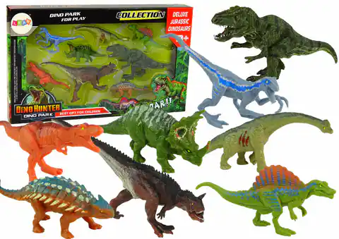 ⁨Zestaw Figurki Dinozaury 8 sztuk Kolorowe⁩ w sklepie Wasserman.eu
