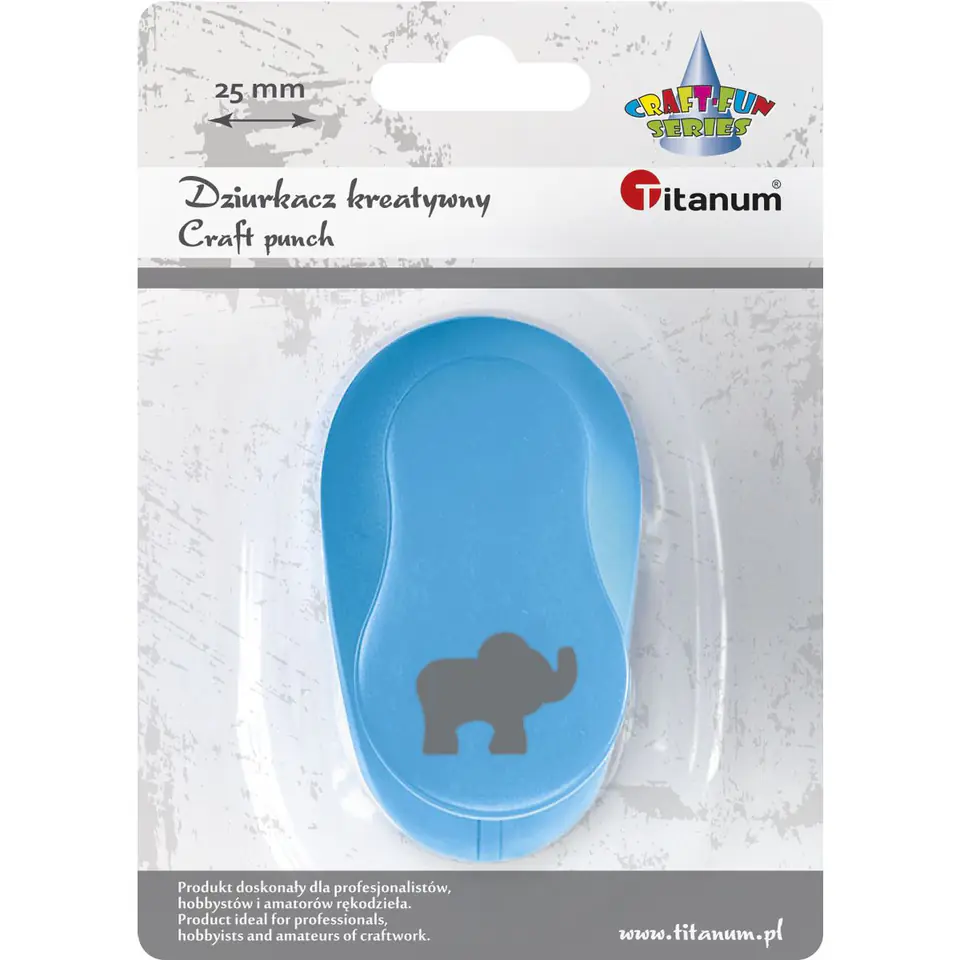 ⁨Dziurkacz ozdobny 2,5cm SŁOŃ 477960 TITANUM⁩ w sklepie Wasserman.eu