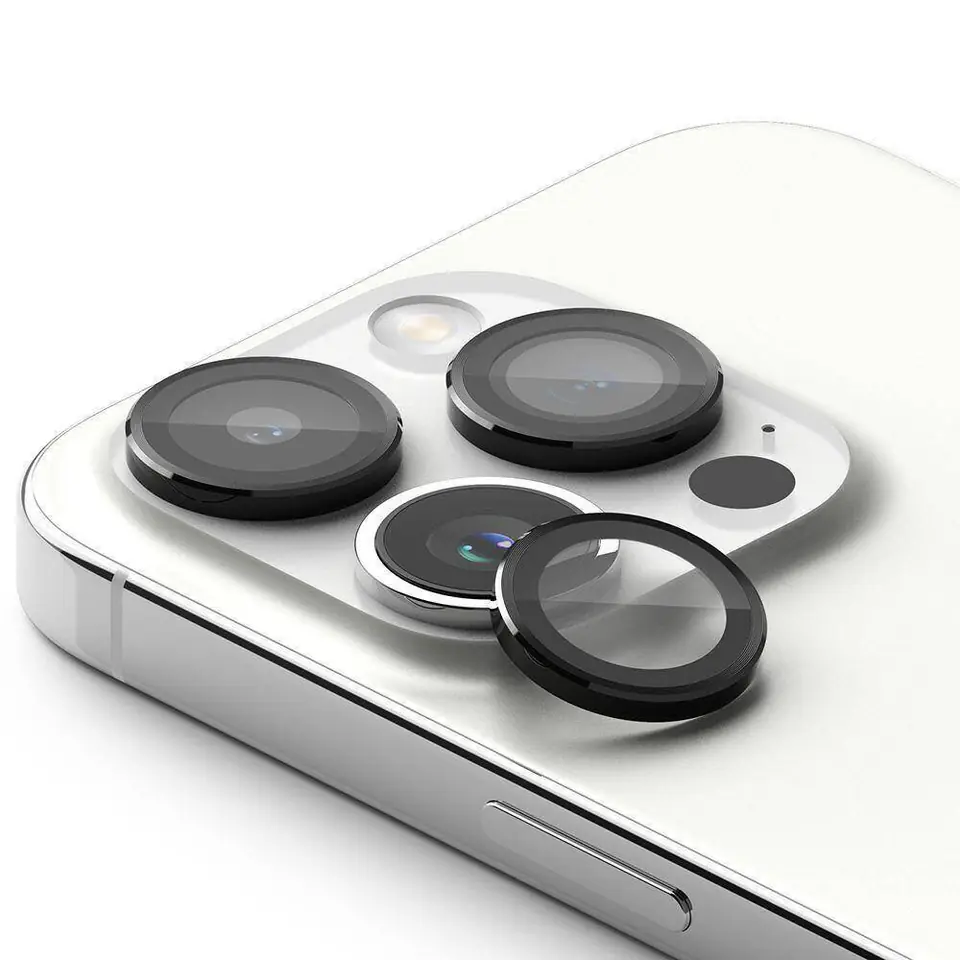Osłona Aparatu APPLE IPHONE 15 PRO MAX Ringke Camera Frame Glass czarne w sklepie Wasserman.eu