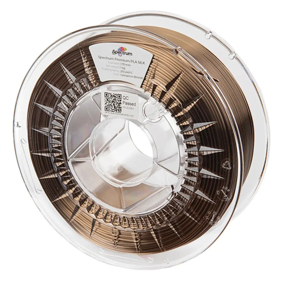 ⁨Spectrum 3D filament, PLA Silk, 1,75mm, 1000g, 80440, cinnamon bronze⁩ w sklepie Wasserman.eu