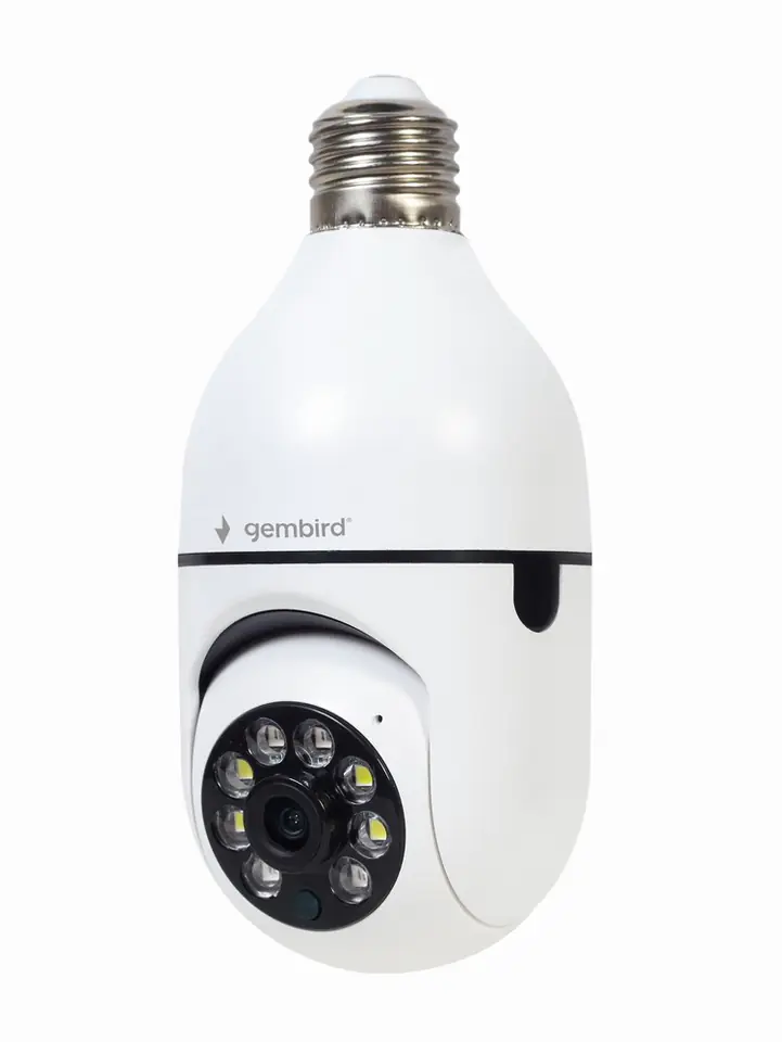 ⁨GEMBIRD INTELIGENTNA OBROTOWA KAMERA WI-FI E27, 3.6MM, 1920X1080⁩ w sklepie Wasserman.eu