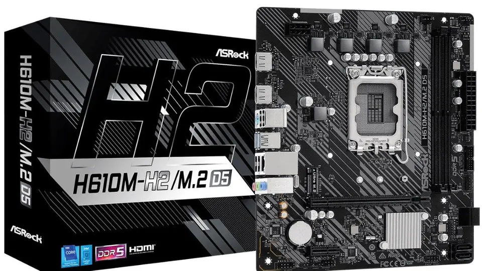 ⁨ASRock H610M-H2/M.2 D5 motherboard⁩ at Wasserman.eu