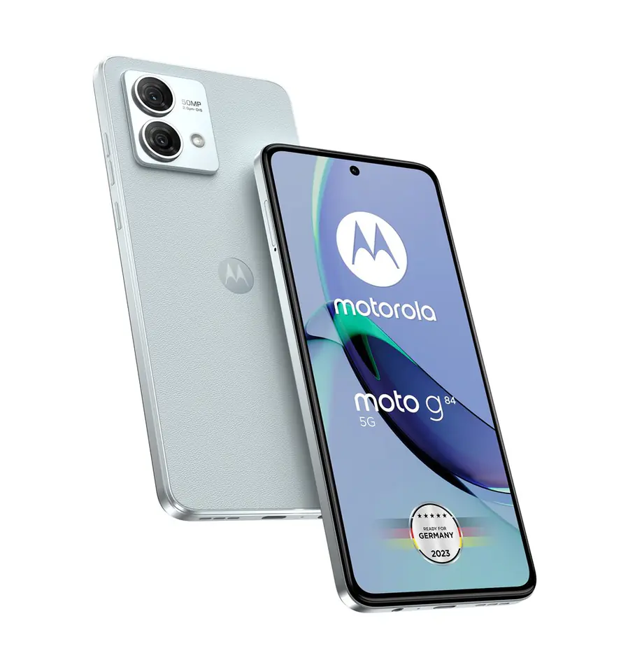 ⁨Motorola Moto G84 PAYM0005PL smartphone 16.6 cm (6.55") Dual SIM Android 13 5G USB Type-C 12 GB 256 GB 5000 mAh Blue⁩ at Wasserman.eu