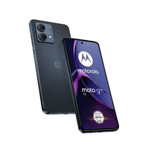 ⁨Motorola Moto G84 PAYM0008PL smartphone 16.6 cm (6.55") Dual SIM Android 13 5G USB Type-C 12 GB 256 GB 5000 mAh Blue⁩ at Wasserman.eu