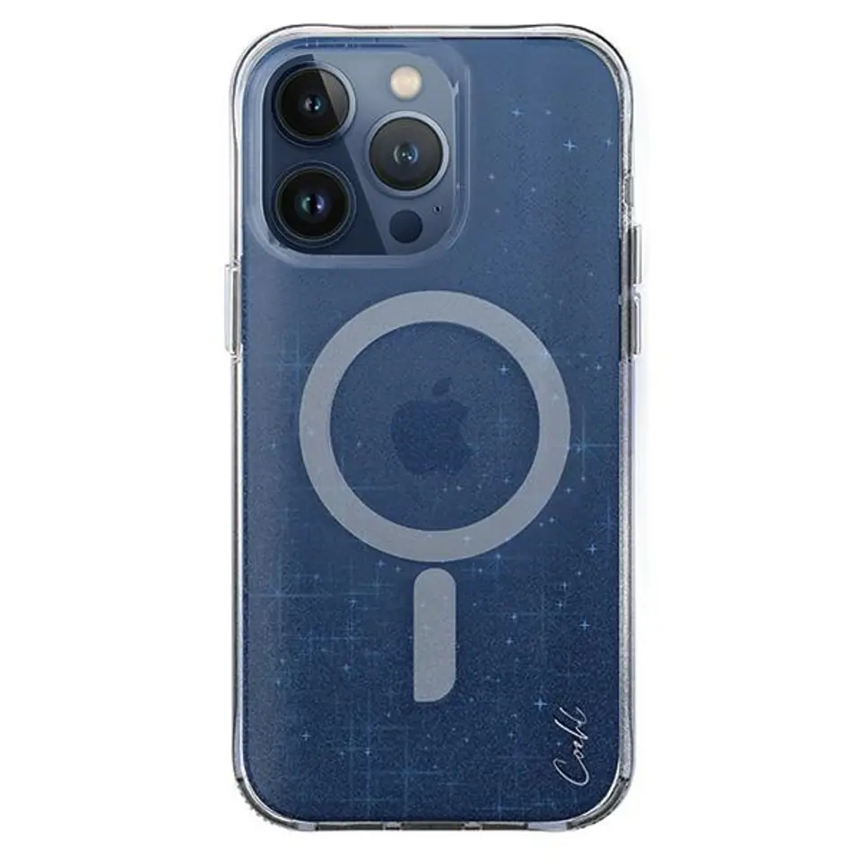 ⁨UNIQ etui Coehl Lumino iPhone 15 Pro Max 6.7" Magnetic Charging niebieski/prussian blue⁩ w sklepie Wasserman.eu