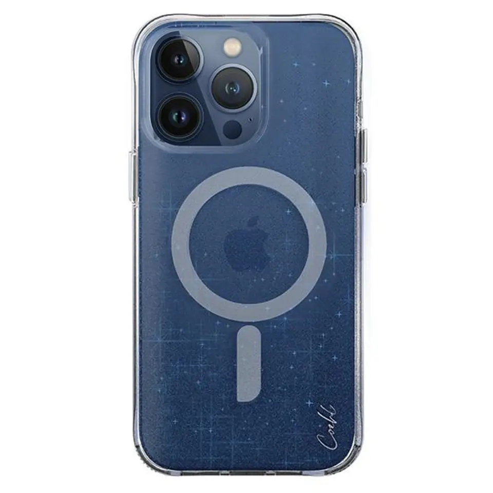 ⁨UNIQ etui Coehl Lumino iPhone 15 Pro 6.1" Magnetic Charging niebieski/prussian blue⁩ w sklepie Wasserman.eu