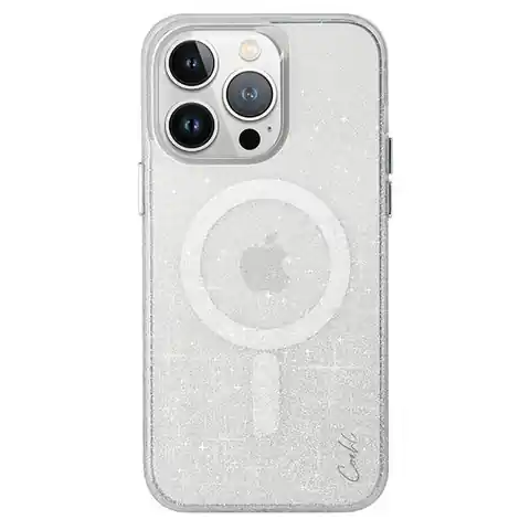 ⁨UNIQ etui Coehl Lumino iPhone 15 Pro Max 6.7" Magnetic Charging srebrny/sparkling silver⁩ w sklepie Wasserman.eu