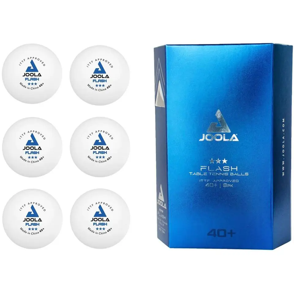 ⁨PIŁECZKI DO TENISA STOŁOWEGO JOOLA FLASH  6SZT BIAŁE⁩ w sklepie Wasserman.eu