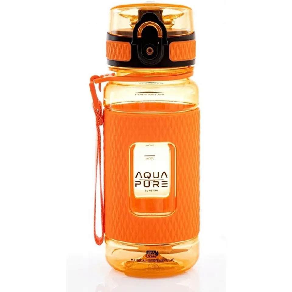 ⁨Bidon na wodę AQUA PURE neon orange 400ml 511023008 ASTRA⁩ w sklepie Wasserman.eu