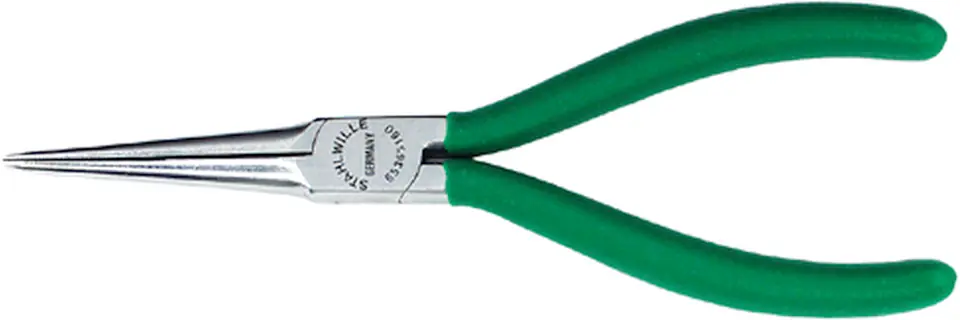Szczypce półokrągłe (igłowe) dla elektroników160mm; chrom./powl. STAHLWILLE w sklepie Wasserman.eu