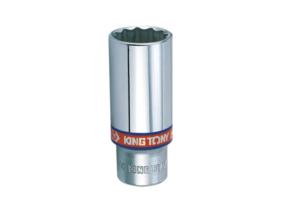 ⁨NASADKA DŁUGA 3/8" CALOWA 1/2" x 63mm 12-kąt. Cr-V King Tony⁩ w sklepie Wasserman.eu