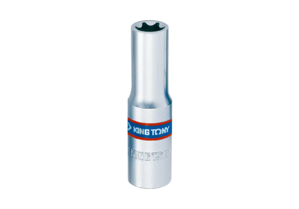 ⁨NASADKA DŁUGA GWIAZDKOWA 3/8" E-TORX E4 x 63mm, Cr-V King Tony⁩ w sklepie Wasserman.eu