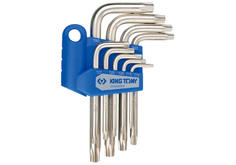 ⁨ZESTAW IMBUSÓW 9 szt. 1147 - TORX Z OTWOREM T10 - T50 King Tony⁩ w sklepie Wasserman.eu