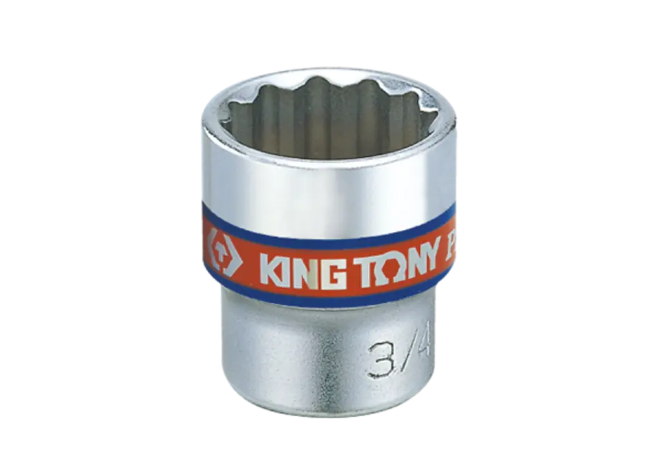 ⁨NASADKA KRÓTKA 3/8" CALOWA 1/2" x 27mm 12-kąt. Cr-V King Tony⁩ w sklepie Wasserman.eu
