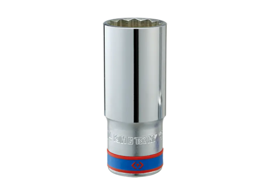 ⁨NASADKA DŁUGA 1/2" 32mm x 77mm 12-kąt Cr-V King Tony⁩ w sklepie Wasserman.eu