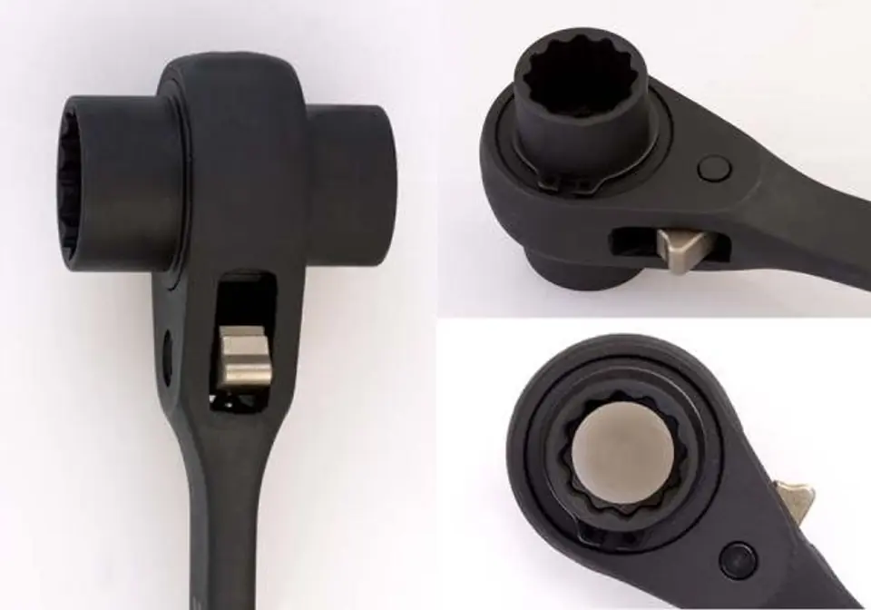 ⁨DWUSTRONNY KLUCZ NASADKOWY Z GRZECHOTKĄ 10x12mm, DŁ. 241mm King Tony⁩ w sklepie Wasserman.eu