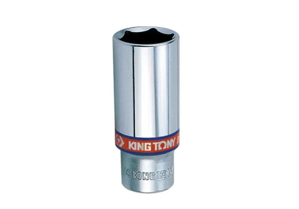 ⁨NASADKA DŁUGA 3/8" CALOWA 7/8" x 63mm 6-kąt Cr-V King Tony⁩ w sklepie Wasserman.eu