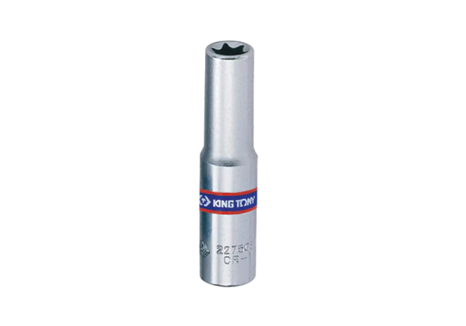 ⁨NASADKA DŁUGA GWIAZDKOWA 1/4" E-TORX E6 x 50mm, Cr-V King Tony⁩ w sklepie Wasserman.eu