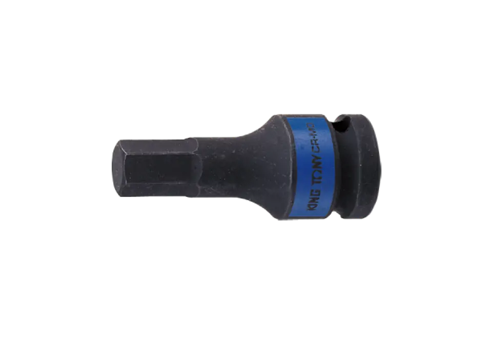 ⁨NASADKA UDAROWA KRÓTKA 1/2" Z KOŃCÓWKĄ HEX 17mm x 60mm King Tony⁩ w sklepie Wasserman.eu