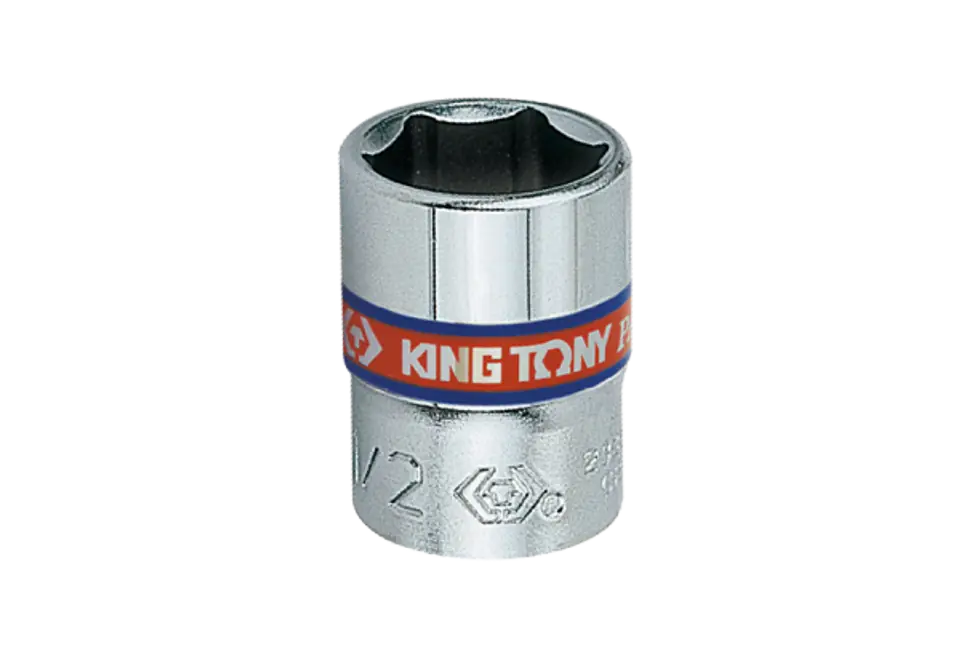 ⁨NASADKA KRÓTKA 1/4" CALOWA 1/4" x 24,5mm 6-kąt. Cr-V King Tony⁩ w sklepie Wasserman.eu
