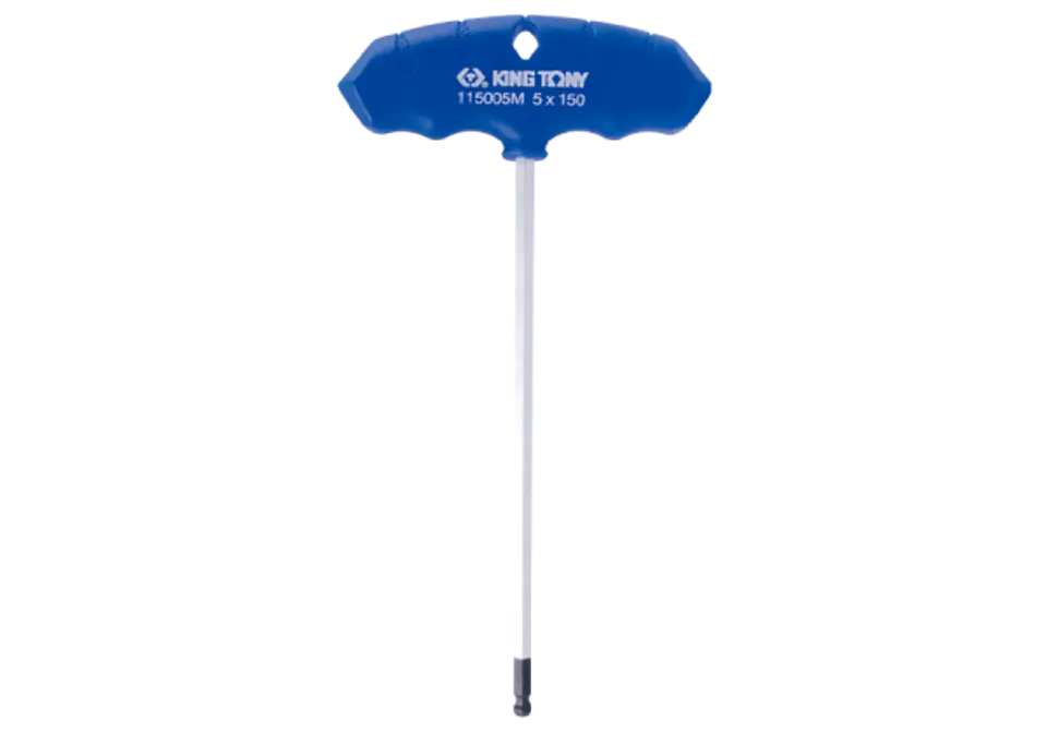 ⁨IMBUS Z UCHWYTEM "T" HEX Z KULKĄ 4mm x 100mm King Tony⁩ w sklepie Wasserman.eu