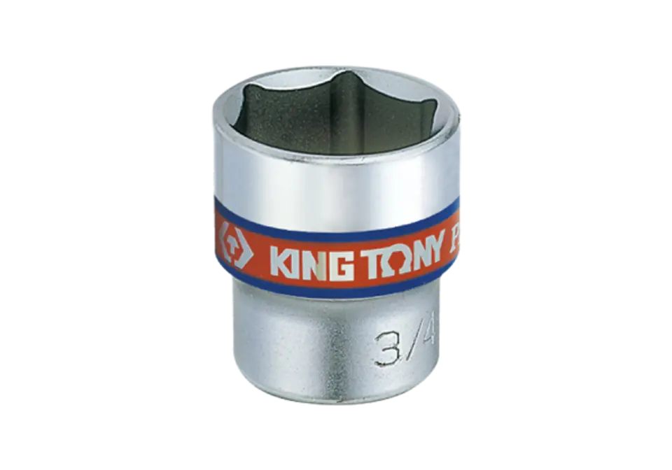 ⁨NASADKA KRÓTKA 3/8" CALOWA 13/16" x 32mm 6-kąt. Cr-v King Tony⁩ w sklepie Wasserman.eu