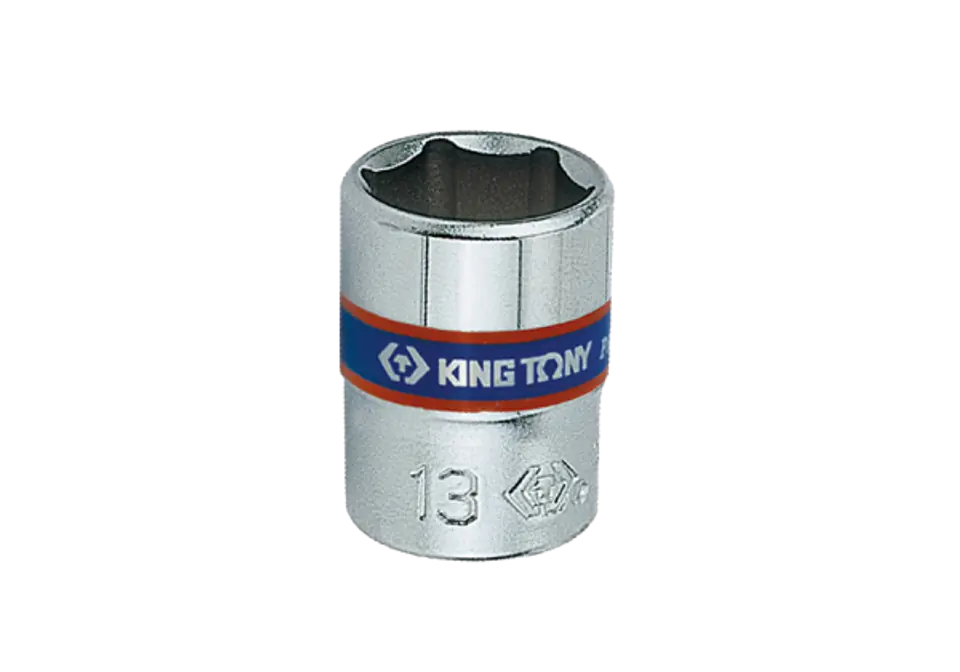 ⁨NASADKA KRÓTKA 1/4" 4mm x 24,5mm, 6-kąt. Cr-V King Tony⁩ w sklepie Wasserman.eu