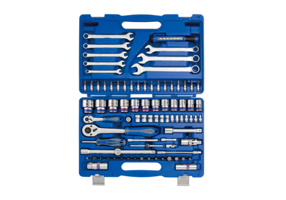 ⁨KING TONY SOCKET WRENCH SET 83pcs. 1/4"-1/2" HEXAGON⁩ at Wasserman.eu