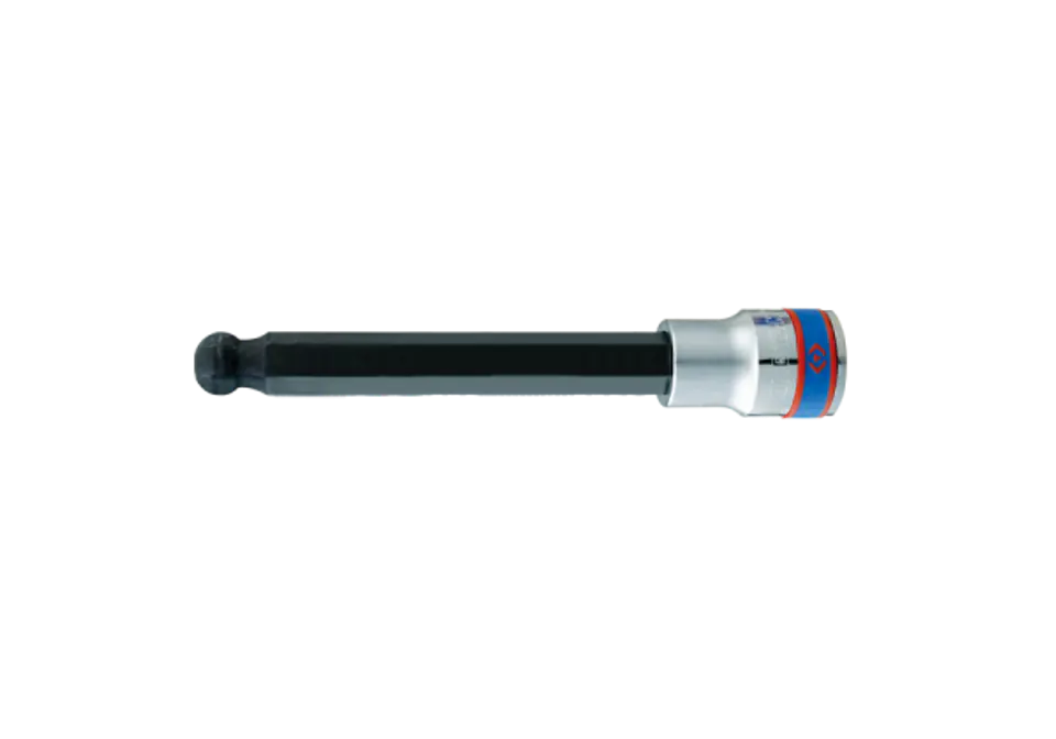 NASADKA DŁUGA 1/2" Z KOŃCÓWKĄ HEX Z KULKĄ H10 x 140mm King Tony w sklepie Wasserman.eu