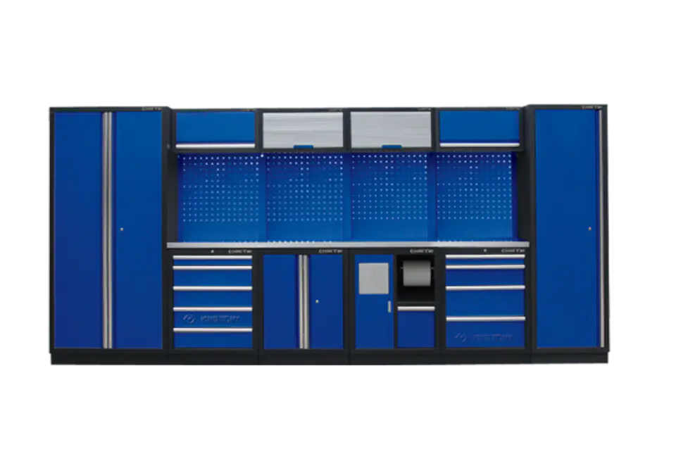 ⁨ZESTAW MEBLI WARSZTATOWYCH NUMER 2 (NIEBIESKIE), 4235x460x2000mm King Tony⁩ w sklepie Wasserman.eu