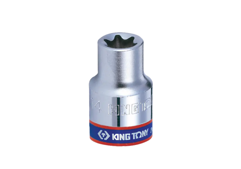 ⁨NASADKA KRÓTKA GWIAZDKOWA 1/4" E-TORX E10 x 24mm Cr-V King Tony⁩ w sklepie Wasserman.eu