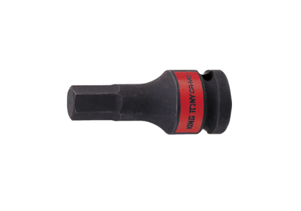 ⁨NASADKA UDAROWA KRÓTKA 1/2" Z KOŃCÓWKĄ HEX 1/4" x 60mm King Tony⁩ w sklepie Wasserman.eu