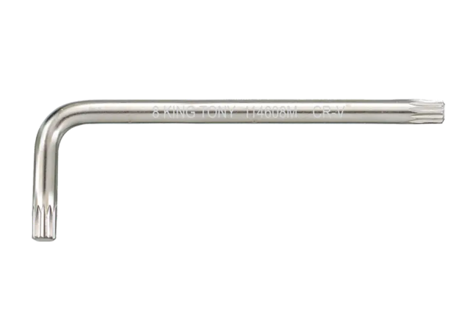 ⁨KLUCZ TYPU "L" SPLINE M8 x 98mm King Tony⁩ w sklepie Wasserman.eu