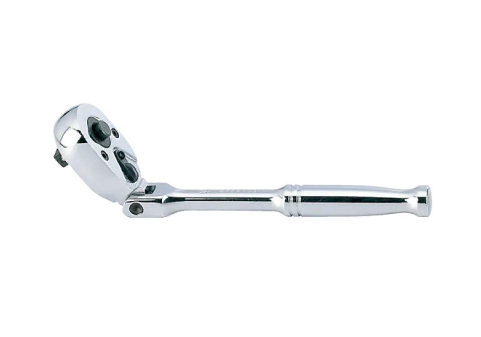 ⁨GRZECHOTKA Z PRZYCISKIEM 1/4" ŁAMANA 24 ZĘBY 150mm UCHWYT POLEROWANY King Tony⁩ w sklepie Wasserman.eu