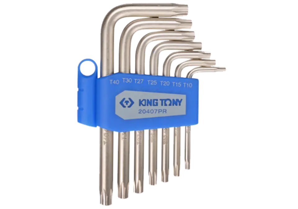 ⁨ZESTAW IMBUSÓW 7 szt. 1147 - TORX Z OTWOREM T10 - T40 King Tony⁩ w sklepie Wasserman.eu