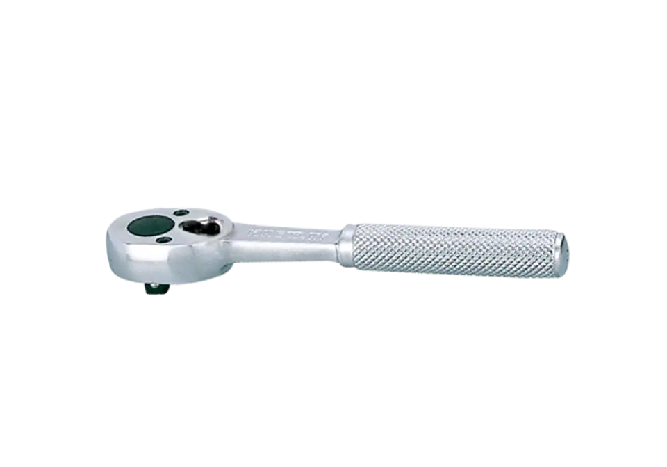 ⁨GRZECHOTKA UCHYLNA 1/4" 24 ZĘBY 130mm UCHWYT MOLETOWANY, BLOKADA King Tony⁩ w sklepie Wasserman.eu