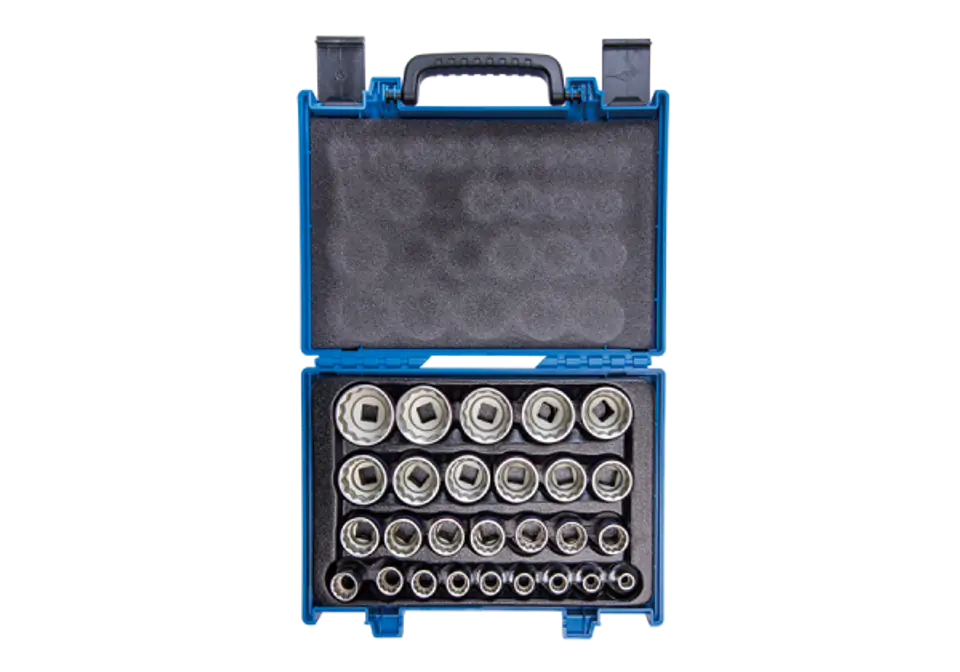 ⁨ZESTAW NASADEK 1/2" 12-kąt. 8-36mm W WALIZCE 27cz. King Tony⁩ w sklepie Wasserman.eu