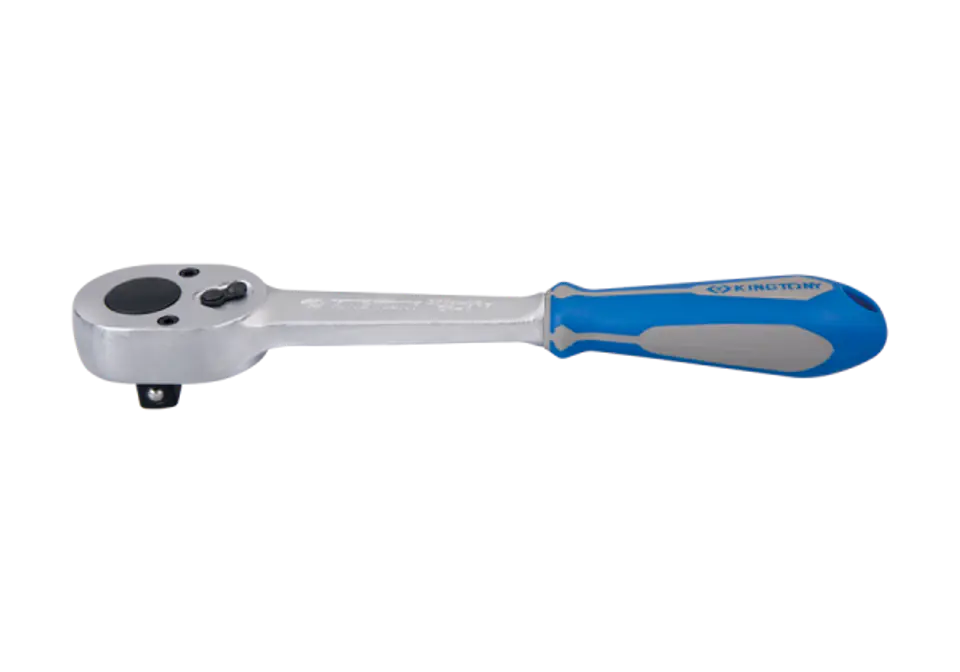 ⁨GRZECHOTKA UCHYLNA 3/8" 32 ZĘBY 200mm UCHWYT GUMOWY, BLOKADA King Tony⁩ w sklepie Wasserman.eu