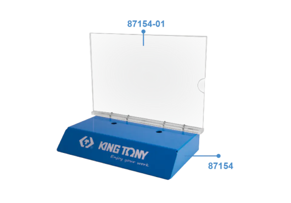 ⁨WKŁADKA A4 DO PODSTAWKI EKSPOZYCYJNEJ 87154 King Tony⁩ w sklepie Wasserman.eu