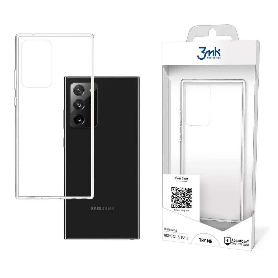 ⁨Samsung Galaxy Note 20 Ultra 5G - 3mk Clear Case⁩ w sklepie Wasserman.eu