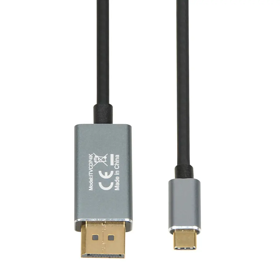 ⁨IBOX KABEL ITVCDP4K USB-C TO DISPLAYPORT 4K 1,8M⁩ w sklepie Wasserman.eu