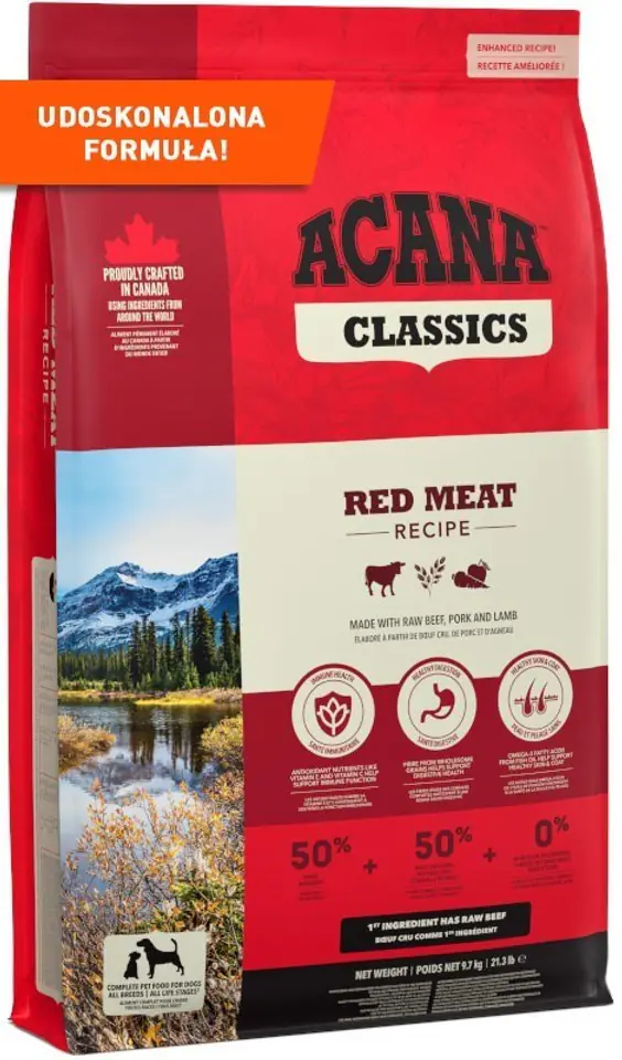 ⁨ACANA Classics Red Meat - dry dog food - 9,7 kg⁩ at Wasserman.eu